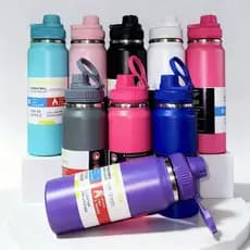 Garrafa térmica New Space Cup em aço inox 304, 600ML, com tampa criativa,  presentes, viagens ALTA QUALIDADE