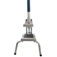 Cortador Picador De Legumes Profissional Industrial Batata Palito Inox Aluminio Lanchonete Cozinha Tripé Preto Branco
