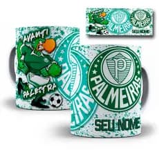 Caneca Porcelana Palmeiras Personalizada Com SEU NOME