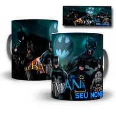 Caneca Porcelana Batman Personalizada Com SEU NOME - Vários Modelos