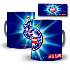 Caneca Porcelana Esporte Clube Bahia Personalizada Com SEU NOME