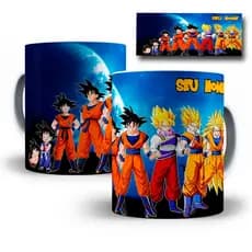 Caneca Porcelana Anime Dragon Ball Z  Personalizada Com SEU NOME
