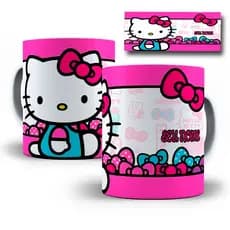 Caneca Porcelana Personalizada Desenho Hello Kitty Personalizado com SEU NOME