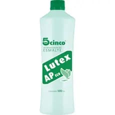 Removedor de Esmalte Acetona Lutex 5Cinco 500ml - Não Resseca, Não Mancha, Remove Glitter