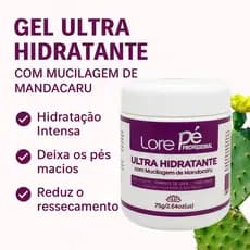 Gel Ultra Hidratante com Mucilagem de Mandacaru Lore Pé 75g