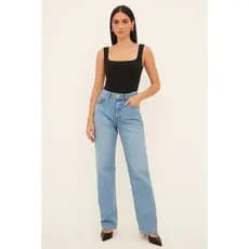 Body Collant  Feminino Regata Blusa Decote Quadrado Com Forro  Estilo Blogueira