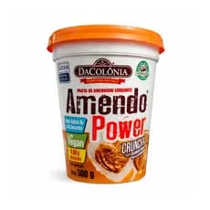 Pasta de Amendoim Crunchy com Granulado de Amendoim 500g Sem Açúcar
