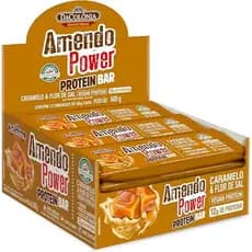 AmendoPower Protein Barra de Proteína DaColônia sabor Caramelo e Flor de Sal ( Display 12 un )