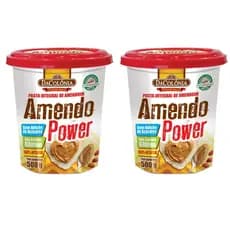Kit C/ 2 Pasta Amendoim Amendopower Dacolônia Tradicional 500g