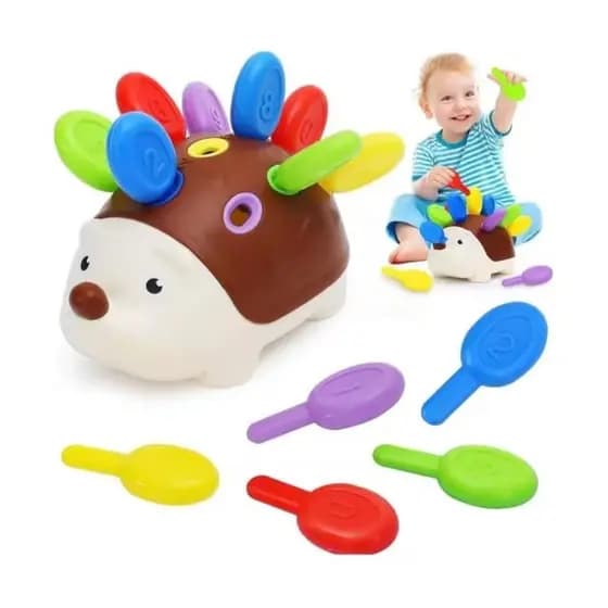 Brinquedo Educativo Sensorial Porco Espinho Montessori Infantil