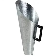 Concha Pegador Grãos Cereias Ração Animais Aço Galvanizado 500gr