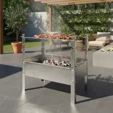 Churrasqueira Desmontável Galvanizada 60x40cm para Acampar Facil de guardar