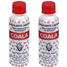 Kit 2 Coagulante Líquido fabricação de queijos Coala 200 ml
