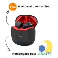 Fone De Ouvido Sem Fio Tws Bluetooth 5.1 Kaidi Kd-771 Original