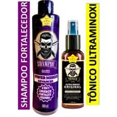 Kit Shampoo Fortalecedor e Tônico Cabelo e Barba D'LUST