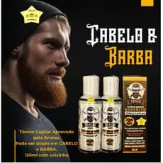 2x Tônico PowerMino Cabelo e Barba D'LUST 120ml