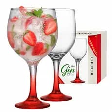 Kit 2 Taças Gin Tonica Drinks Coquetel Festa Vidro Colors 650ml Drink Aromático