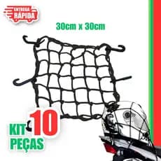 10 Rede Elástica, Aranha Moto Bagageiro Capacete 30x30