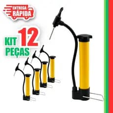 Kit 12 Mini Bomba de Ar Manual Bicicleta Portátil R