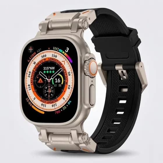 Pulseira Smartwatch Robot apple watch microwear silicone macia robusta 42mm 44m 45mm 46mm 47mm 49mm