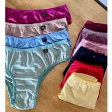 KIT COM 10 CALCINHA TRADICIONAL BÁSICA ELEGANTE VESTE BEM INTIMA FEMININA