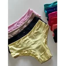 Kit/c 10 e 5 Calcinhas Feminina Tecido Frio Microfibra Lisa Não Marca Confortável Original Premium Plus Size Elegante