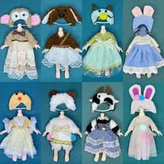16-17 cm 1/8 Roupas De Boneca/Acessórios Saia/Uniforme JK-& *