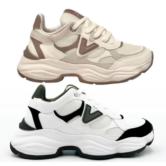 Tênis Feminino Chunky Via Marte Casual Confortável Flatform Dia Versátil Esportivo Original 158023