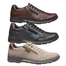 Sapatênis Pegada Washed Palmilha Amortech Masculino Couro Casual Confortável Trabalho 114861