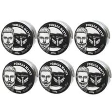 Kit 6 Cera Modeladora Matte Efeito Sem Brilho Natural Two Brothers 150g