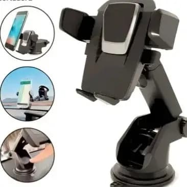 Suporte de Celular GPS Carro Resistente Ajuste Rotação 360 Base