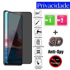 Anti Spy Espionagem Película Privacidade Para Redmi Note 7 9 9A 10 10C 10A 11 12 13 13C 14 Pro 14C A1 A2