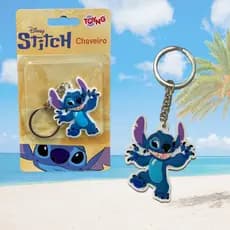 Chaveiro Stitch Fofo Emborrachado Porta-chaves Lilo e Stitch Pingente Bolsa Escolar Lembrancinha