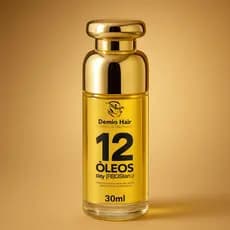 Óleo Reparador de Pontas 12 em 1 Dama Hair 30ml Anti Frizz Brilho Perfume e Hidratação