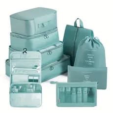 Kit 7 Pecas Bolsa Organizadoras Para Mala Roupas Bagagem Viagem