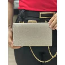 Bolsa Feminina clutch de festa laytonvivian simples elegante minimalista com strass kisslock f36