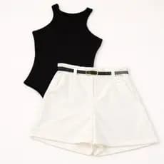 Conjunto Feminino Body Regata + Short Alfaiataria - ENVIO IMEDIATO !