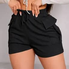 Shorts Feminino Cargo Look Casual Moderno - ENVIO IMEDIATO !!!