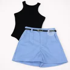 Conjunto Body Regata + Short Alfaiataria Premium - Diversas Cores