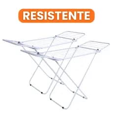 Varal Dobrável de Chão com Abas Extra Leve, Reforçado e Não Enferruja Pintura Eletrostática Ideal para Apartamento