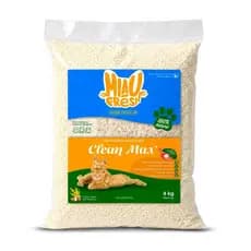 Areia Higiênica Biodegradável 4Kg  Mandioca E Milho P/ Gatos Controle De Odores Torrão