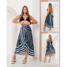 Canga de Praia Pareo Saia Feminina Saída de Praia Feminino Saia Envelope Saia Plus Size Moda Praia