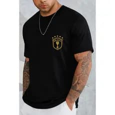 Camiseta Brasil Masculina Gola Redonda Camisa Premium Algodão 30.1  P ao GG