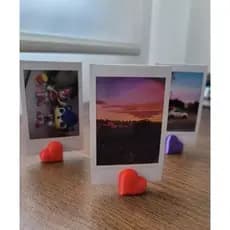 Suporte Porta Retrato Coração para Foto Polaroid Decoração Casamento Chá de Bebê Formatura Lembrancinha