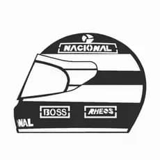 Silhueta Capacete Ayrton Senna