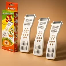 Ralador Descascador 5 Em 1 Fatiador Legumes Verduras Frutas Keita