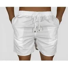 Short Elastano Liso Mauricinho Secagem Rápida Praia Corrida Treino Academia Premium