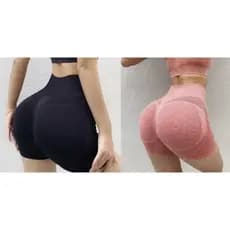 Kit 2 Short Fitness Academia Cintura Alta Levanta Bumbum