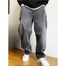 Calça Jeans Masculina Lavagem Clara Corte Reto Larga CL-10
