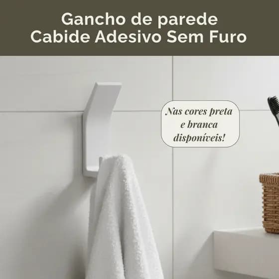 Gancho De Parede Cabide Adesivo Sem Furo Com Dupla Face Suporte Porta Toalha Roupas Bolsas Design Minimalista Moderno